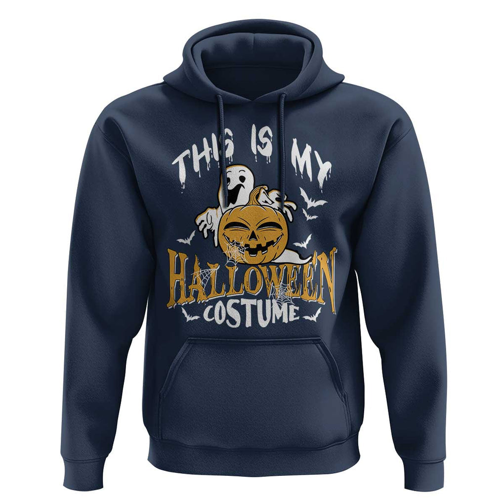 Scary Pumpkin Hoodie This Is My Halloween Costume Boo Sheet TS02 Navy Print Your Wear