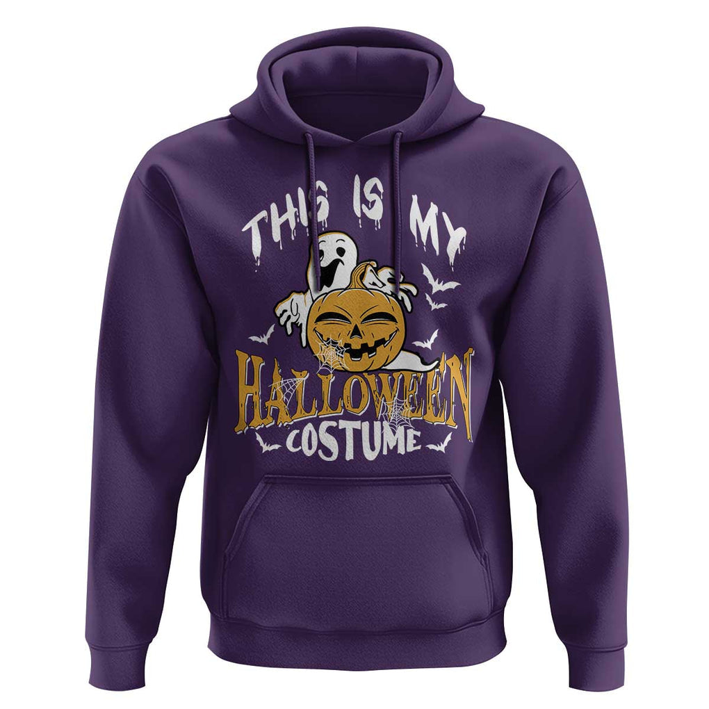Scary Pumpkin Hoodie This Is My Halloween Costume Boo Sheet TS02 Purple Print Your Wear