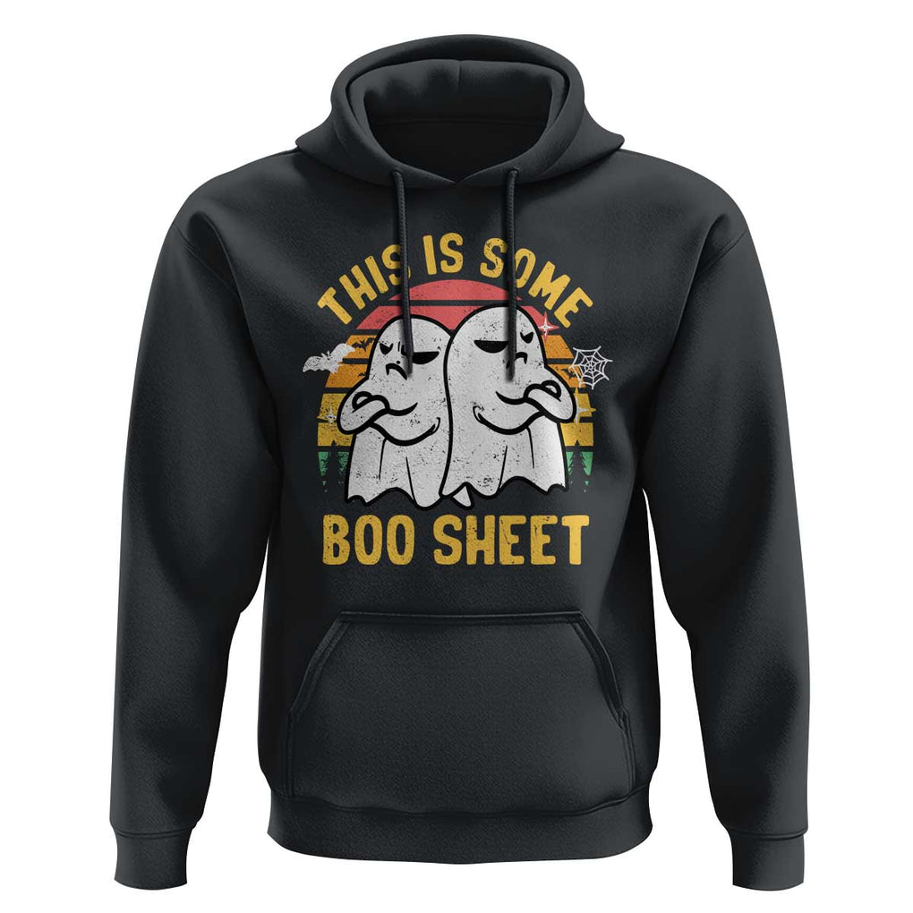 Funny Boo Sheet Hoodie Funny Halloween Boo Ghost Costume This is Double Boo Sheet TS02 Black Print Your Wear