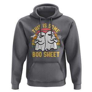 Funny Boo Sheet Hoodie Funny Halloween Boo Ghost Costume This is Double Boo Sheet TS02 Charcoal Print Your Wear