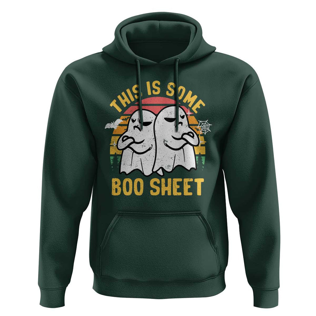 Funny Boo Sheet Hoodie Funny Halloween Boo Ghost Costume This is Double Boo Sheet TS02 Dark Forest Green Print Your Wear