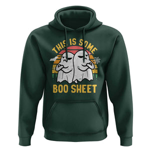 Funny Boo Sheet Hoodie Funny Halloween Boo Ghost Costume This is Double Boo Sheet TS02 Dark Forest Green Print Your Wear