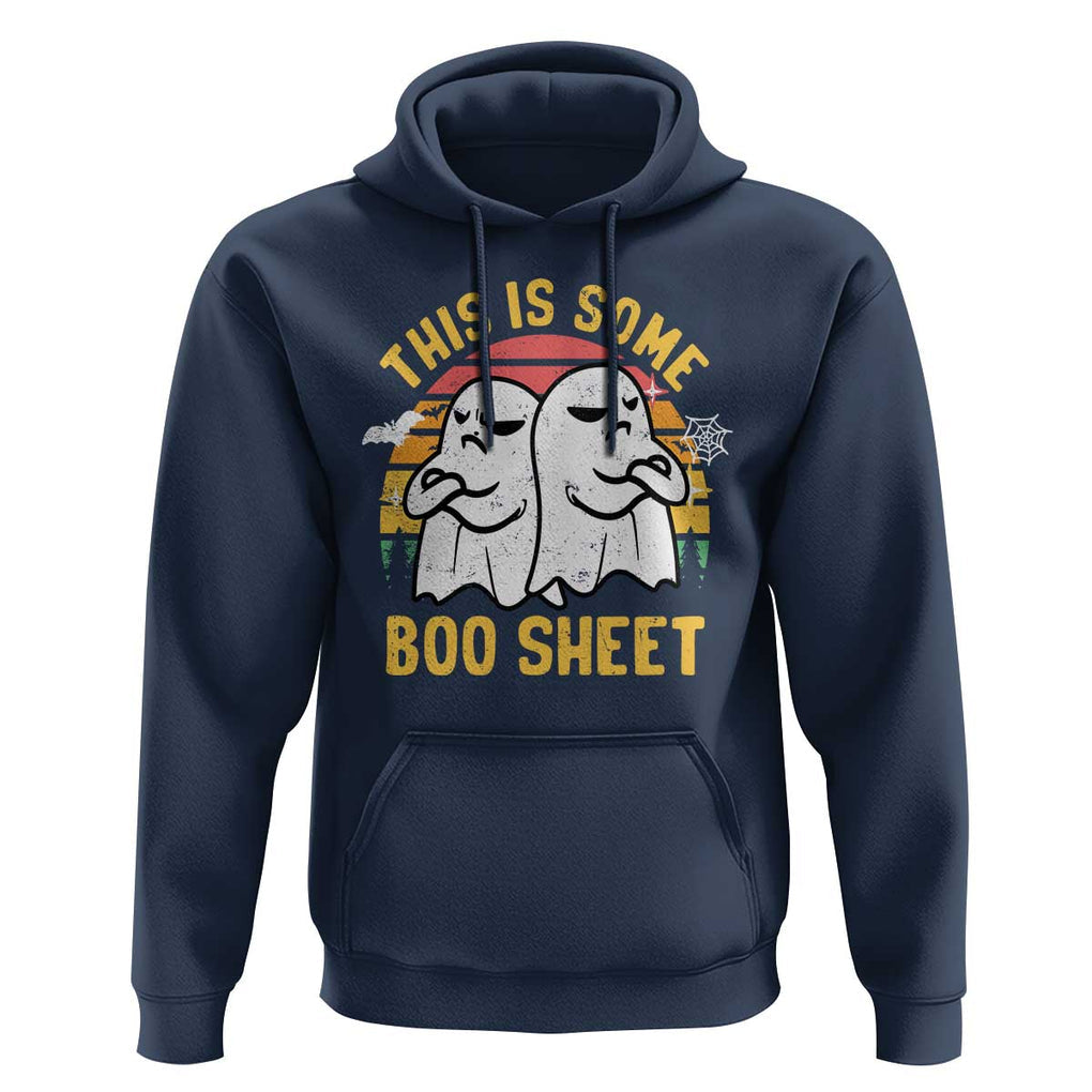 Funny Boo Sheet Hoodie Funny Halloween Boo Ghost Costume This is Double Boo Sheet TS02 Navy Print Your Wear