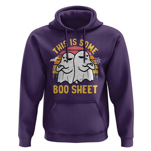 Funny Boo Sheet Hoodie Funny Halloween Boo Ghost Costume This is Double Boo Sheet TS02 Purple Print Your Wear