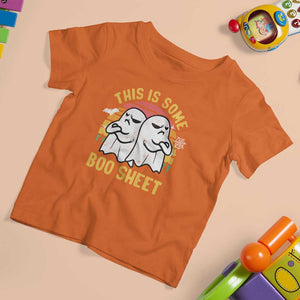 Funny Boo Sheet T Shirt For Kid Funny Halloween Boo Ghost Costume This is Double Boo Sheet TS02 Orange Print Your Wear