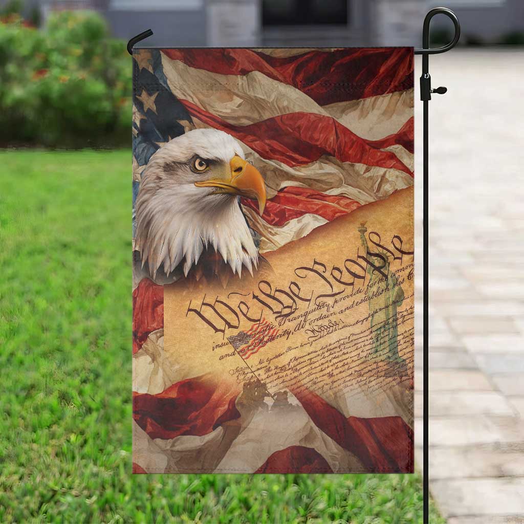 We The People Patriotic Eagle American Flag Garden Flag Liberty Freedom USA Pride Tribute 4th of July Independence Celebration TS02 Print Your Wear