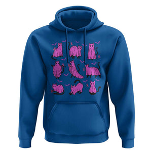 Black Cat Breast Cancer Hoodie Funny Pink Ghost Sheets Support Warrior TS02 Royal Blue Print Your Wear