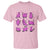 Black Cat Breast Cancer T Shirt Funny Pink Ghost Sheets Support Warrior TS02 Light Pink Print Your Wear