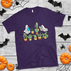 Halloween Gardening T Shirt Cute Gardener Boo Sheet Ghost Garden Plants Lover Halloween Costume TS02 Purple Print Your Wear