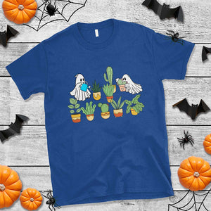 Halloween Gardening T Shirt Cute Gardener Boo Sheet Ghost Garden Plants Lover Halloween Costume TS02 Royal Blue Print Your Wear