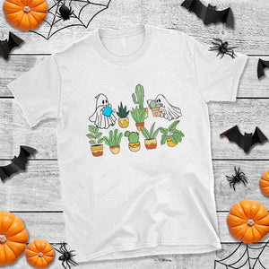 Halloween Gardening T Shirt Cute Gardener Boo Sheet Ghost Garden Plants Lover Halloween Costume TS02 White Print Your Wear