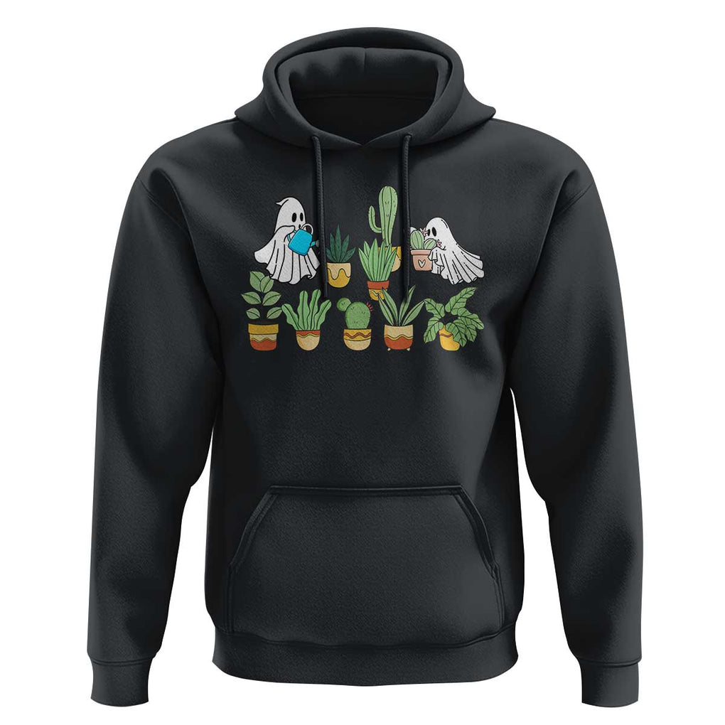 Halloween Gardening Hoodie Cute Gardener Boo Sheet Ghost Garden Plants Lover Halloween Costume TS02 Black Print Your Wear