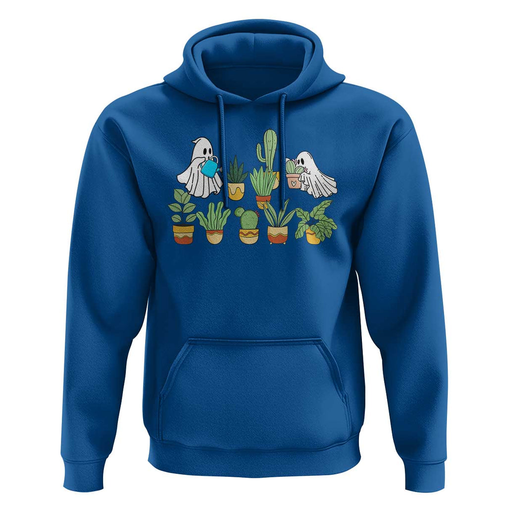 Halloween Gardening Hoodie Cute Gardener Boo Sheet Ghost Garden Plants Lover Halloween Costume TS02 Royal Blue Print Your Wear