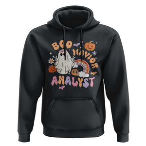 Behavior Analyst Halloween Boo Sheet Hoodie Boo-Havior Analyst ABA RBT BCBA Therapist TS02 Black Print Your Wear