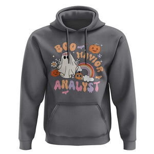 Behavior Analyst Halloween Boo Sheet Hoodie Boo-Havior Analyst ABA RBT BCBA Therapist TS02 Charcoal Print Your Wear