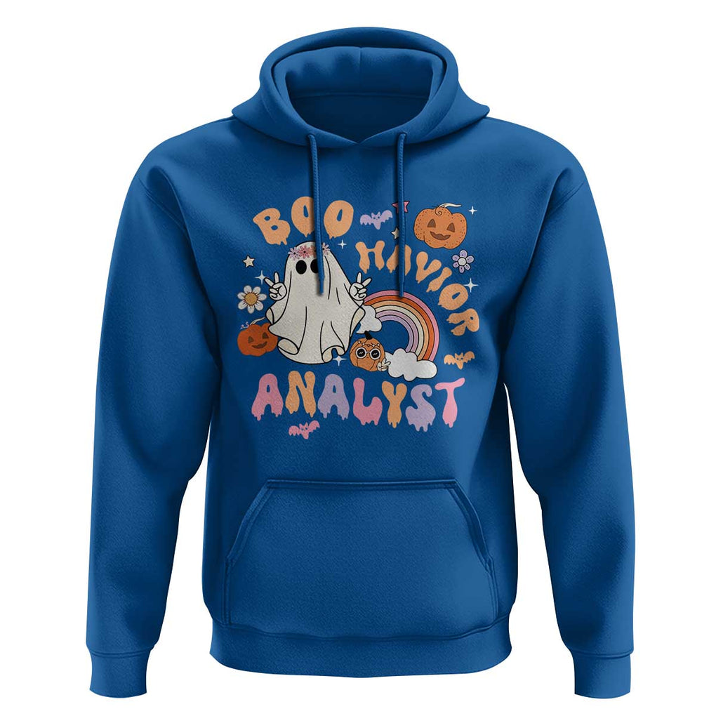 Behavior Analyst Halloween Boo Sheet Hoodie Boo-Havior Analyst ABA RBT BCBA Therapist TS02 Royal Blue Print Your Wear
