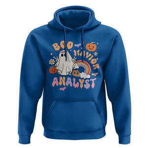 Behavior Analyst Halloween Boo Sheet Hoodie Boo-Havior Analyst ABA RBT BCBA Therapist TS02 Royal Blue Print Your Wear