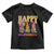 Happy HalloThanksMas Gnomes Baby Shirt Halloween Thanksgiving Christmas TS02 Black Print Your Wear
