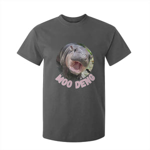 Baby Hippo Moo Deng T Shirt For Kid Cute Pygmy Hippopotamus Bouncy Pig TS02 Dark Heather Print Your Wear