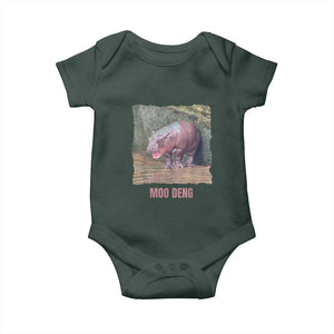 Baby Hippo Moo Deng Baby Onesie Cute Pygmy Hippopotamus In Thai TS02 Print Your Wear
