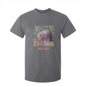 Baby Hippo Moo Deng T Shirt For Kid Cute Pygmy Hippopotamus In Thai TS02 Charcoal Print Your Wear