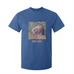 Baby Hippo Moo Deng T Shirt For Kid Cute Pygmy Hippopotamus In Thai TS02 Royal Blue Print Your Wear