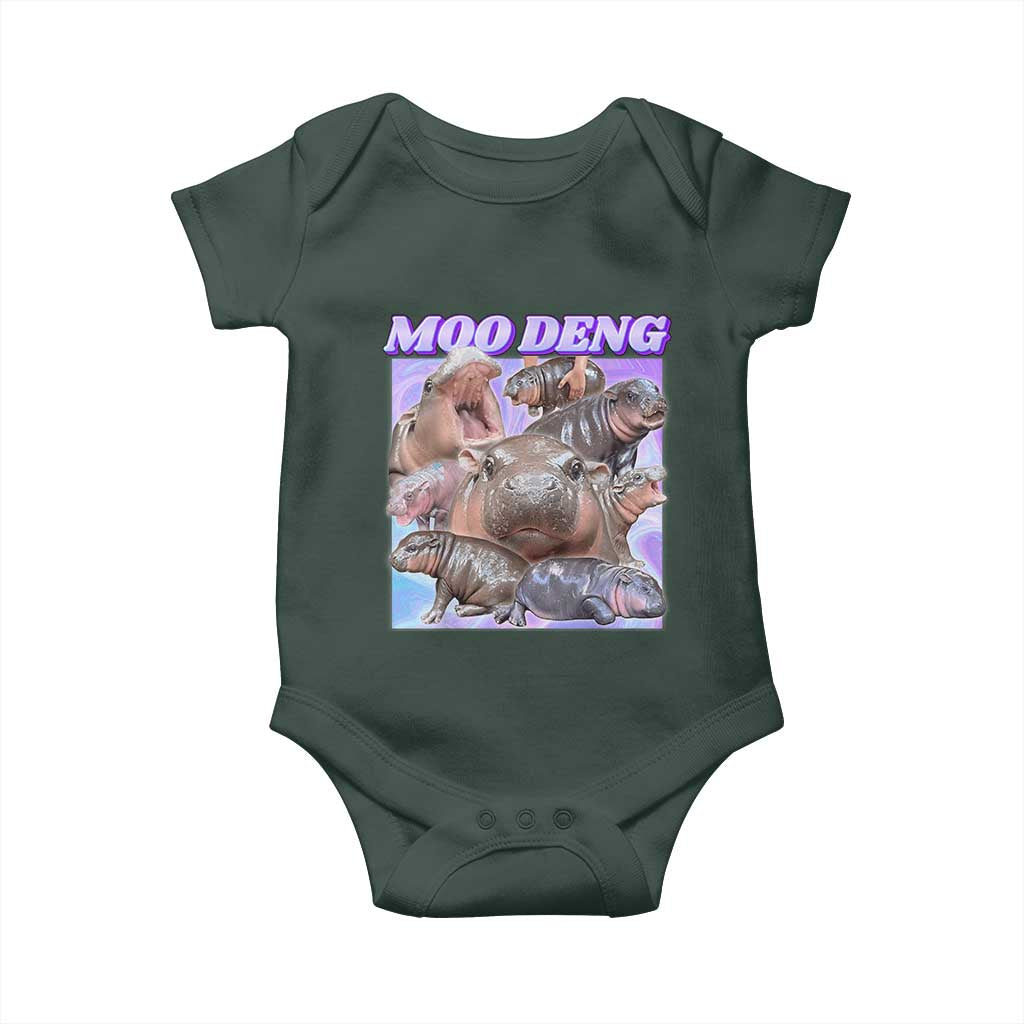 Baby Hippo Moo Deng Baby Onesie The Famous Cute Pygmy Hippopotamus TS02 Print Your Wear
