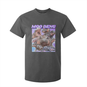 Baby Hippo Moo Deng T Shirt For Kid The Famous Cute Pygmy Hippopotamus TS02 Dark Heather Print Your Wear