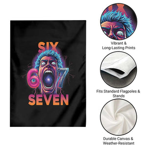 Mason 67 Chaos Edition Garden Flag Psychedelic Screaming Six Seven Meme TS02 Print Your Wear