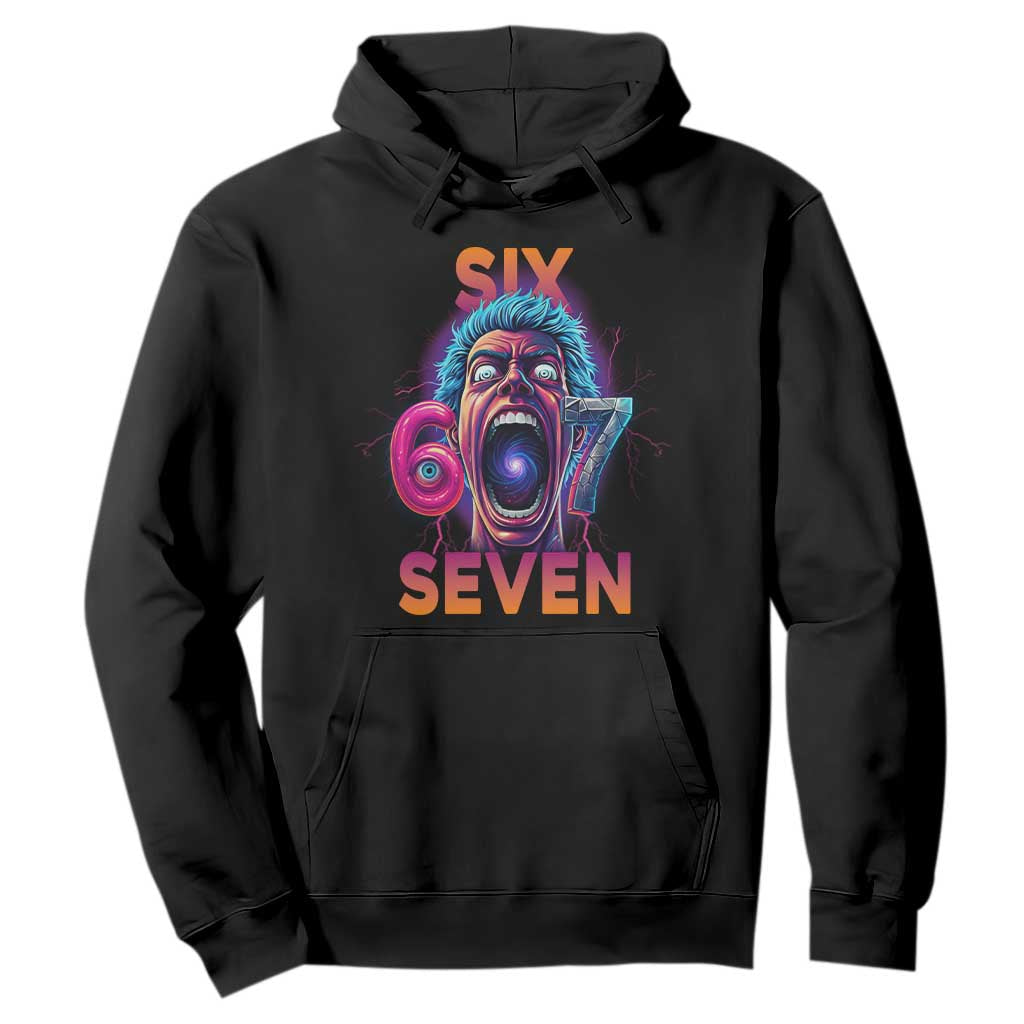 Mason 67 Chaos Edition Hoodie Psychedelic Screaming Six Seven Meme TS02 Black Print Your Wear