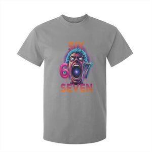 Mason 67 Chaos Edition T Shirt For Kid Psychedelic Screaming Six Seven Meme TS02 Sport Gray Print Your Wear