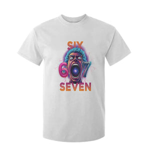 Mason 67 Chaos Edition T Shirt For Kid Psychedelic Screaming Six Seven Meme TS02 White Print Your Wear