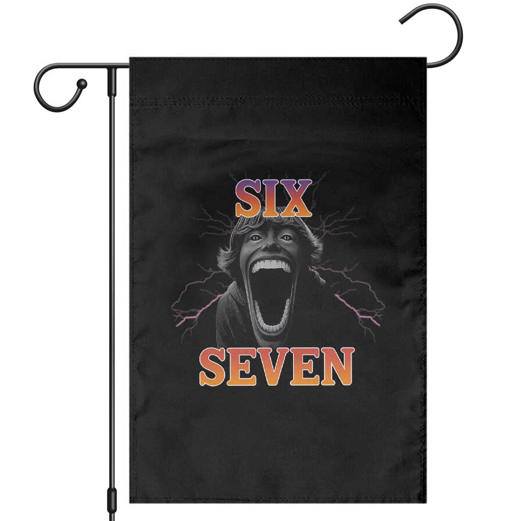 Mason 67 Kid Meme Garden Flag Devil Edit Viral Six Seven Scream TS02 Black Print Your Wear