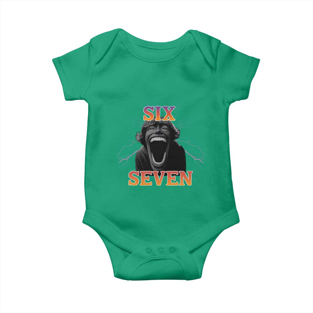 Mason 67 Kid Meme Baby Onesie Devil Edit Viral Six Seven Scream TS02 Irish Green Print Your Wear