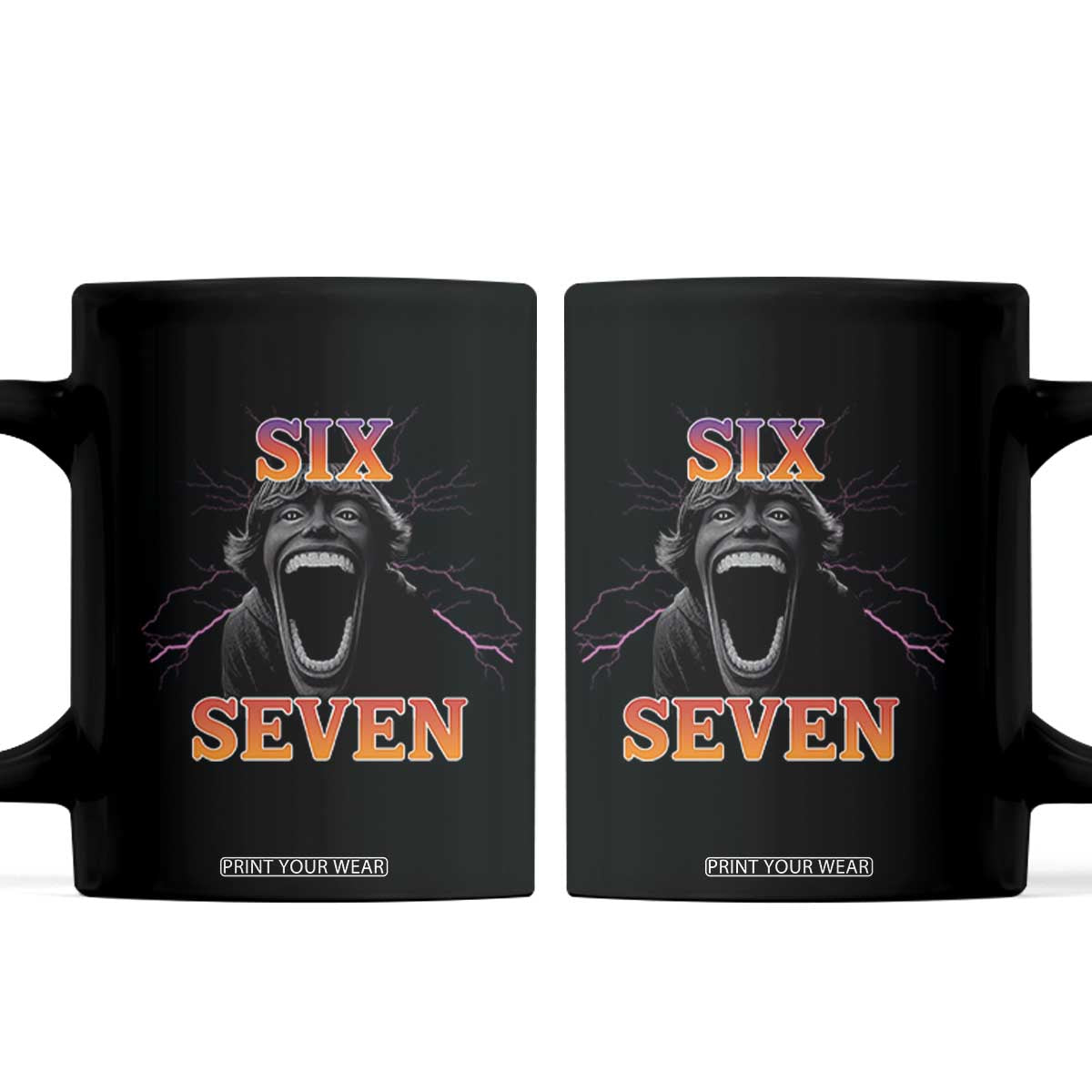 Mason 67 Kid Meme Coffee Mug Devil Edit Viral Six Seven Scream TS02 Black Print Your Wear