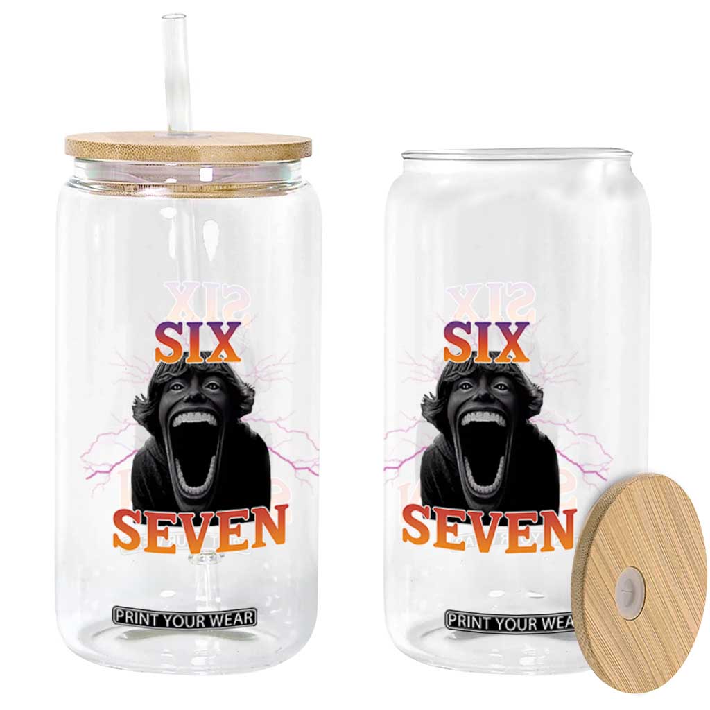Mason 67 Kid Meme Glass Can Devil Edit Viral Six Seven Scream TS02 Print Your Wear