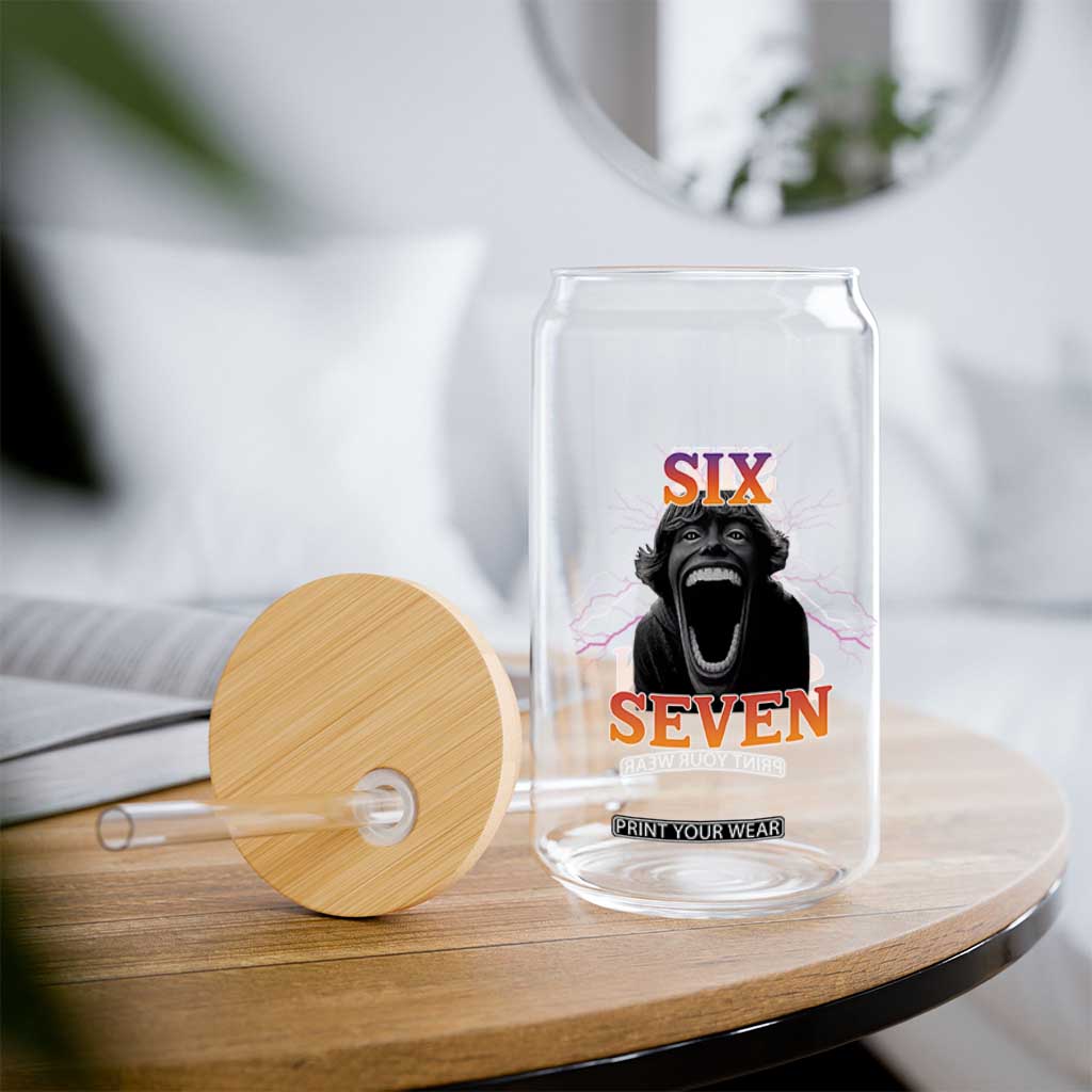 Mason 67 Kid Meme Glass Can Devil Edit Viral Six Seven Scream TS02 Print Your Wear