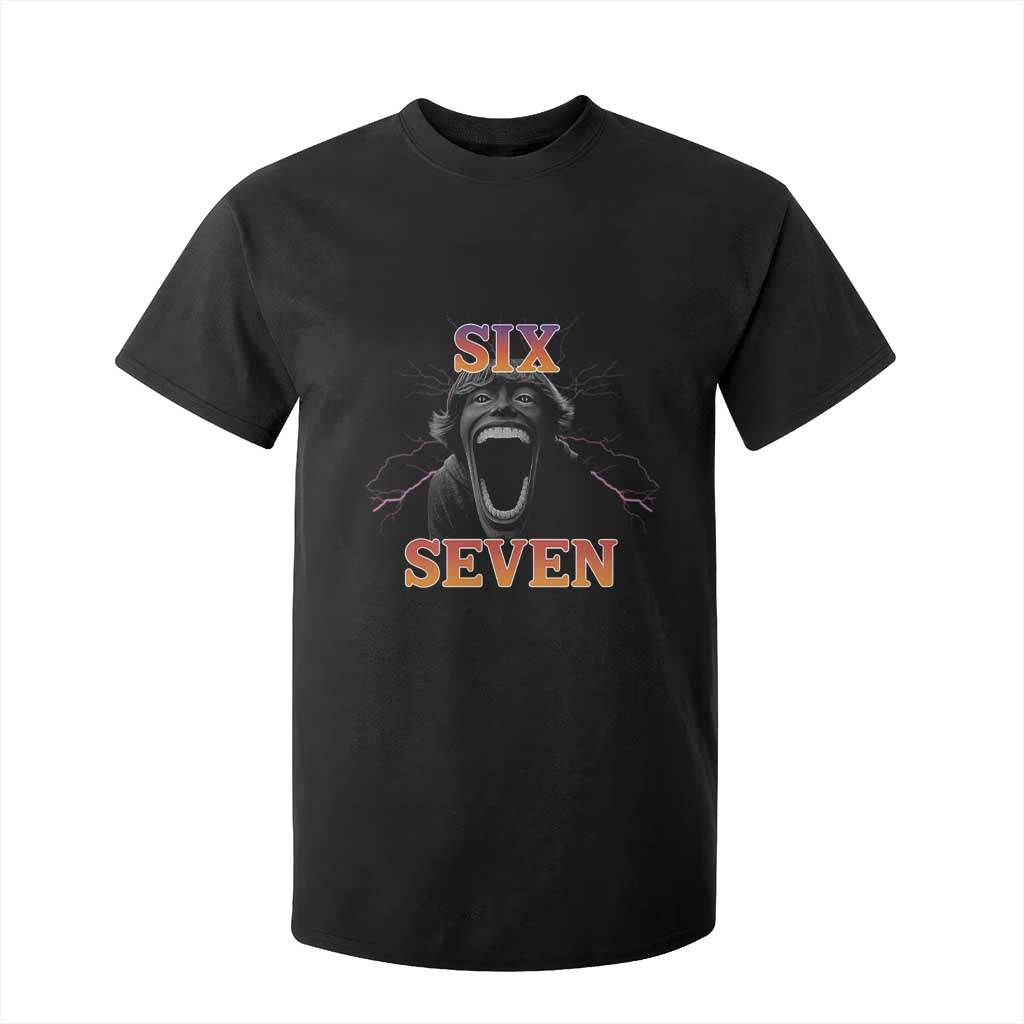 Mason 67 Kid Meme T Shirt For Kid Devil Edit Viral Six Seven Scream TS02 Black Print Your Wear