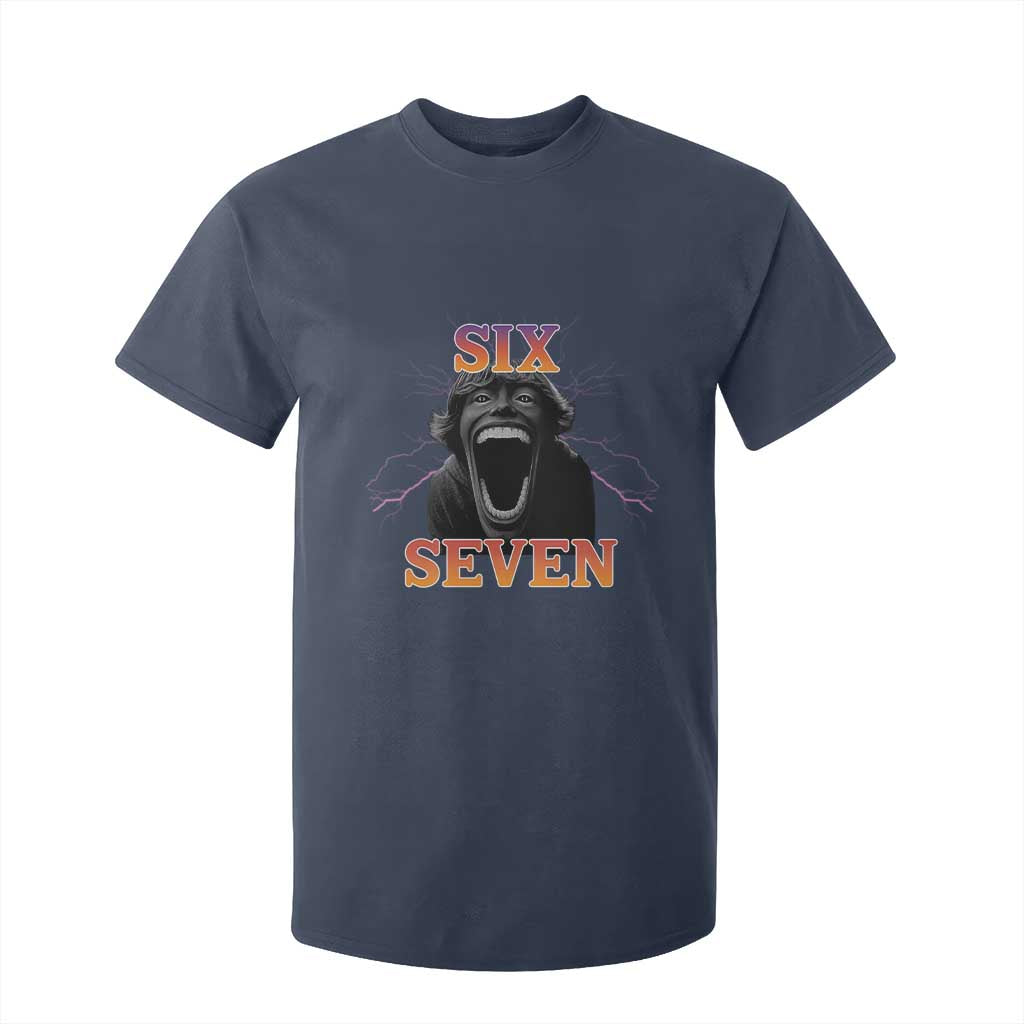 Mason 67 Kid Meme T Shirt For Kid Devil Edit Viral Six Seven Scream TS02 Navy Print Your Wear