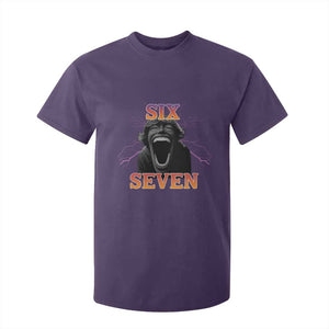 Mason 67 Kid Meme T Shirt For Kid Devil Edit Viral Six Seven Scream TS02 Purple Print Your Wear