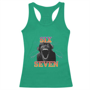 Mason 67 Kid Meme Racerback Tank Top Devil Edit Viral Six Seven Scream TS02 Irish Green Print Your Wear