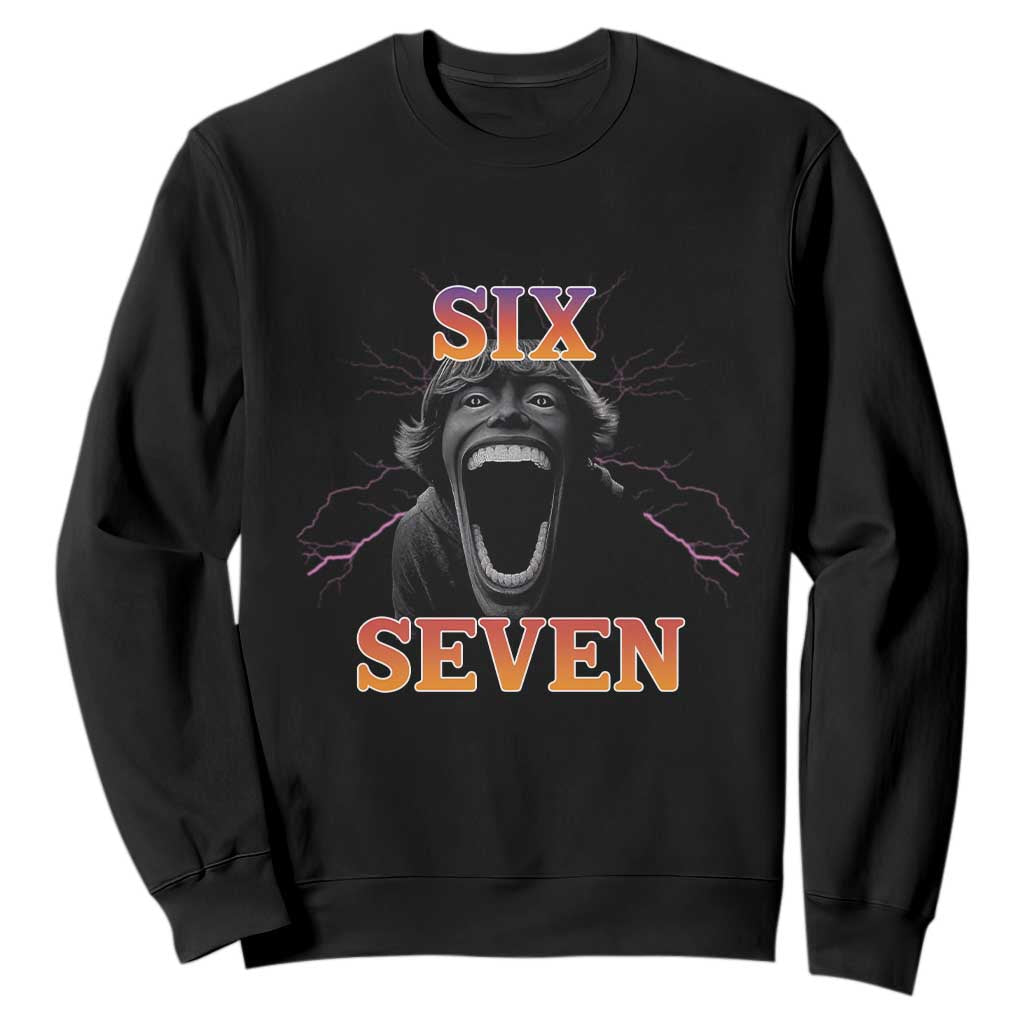 Mason 67 Kid Meme Sweatshirt Devil Edit Viral Six Seven Scream TS02 Black Print Your Wear