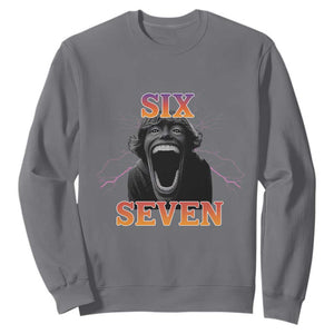 Mason 67 Kid Meme Sweatshirt Devil Edit Viral Six Seven Scream TS02 Charcoal Print Your Wear