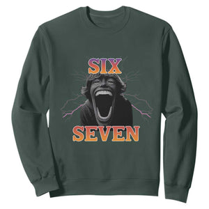 Mason 67 Kid Meme Sweatshirt Devil Edit Viral Six Seven Scream TS02 Dark Forest Green Print Your Wear