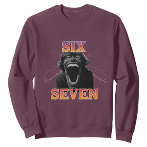Mason 67 Kid Meme Sweatshirt Devil Edit Viral Six Seven Scream TS02 Maroon Print Your Wear