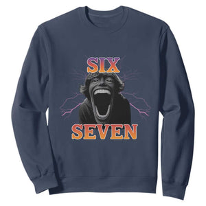 Mason 67 Kid Meme Sweatshirt Devil Edit Viral Six Seven Scream TS02 Navy Print Your Wear