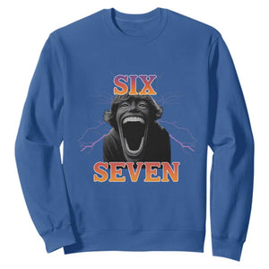 Mason 67 Kid Meme Sweatshirt Devil Edit Viral Six Seven Scream TS02 Royal Blue Print Your Wear