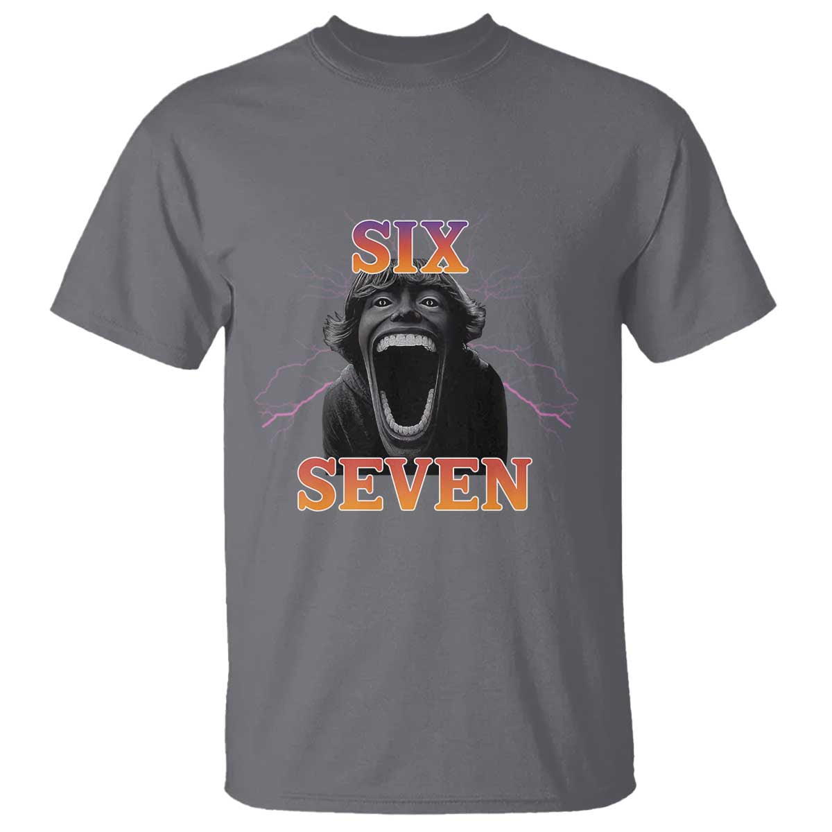 Mason 67 Kid Meme T Shirt Devil Edit Viral Six Seven Scream TS02 Charcoal Print Your Wear