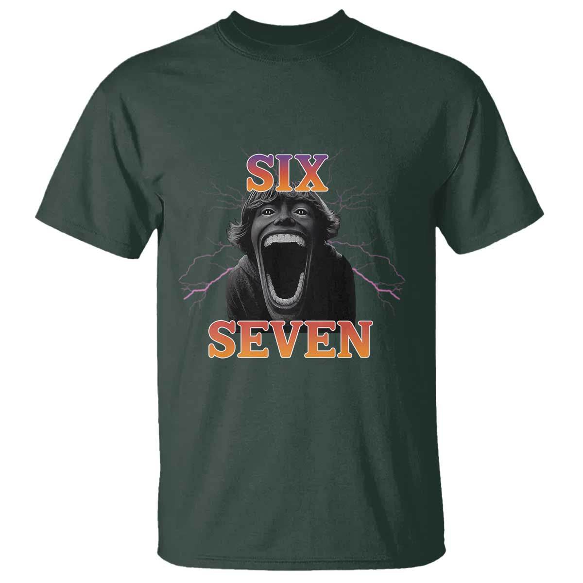 Mason 67 Kid Meme T Shirt Devil Edit Viral Six Seven Scream TS02 Dark Forest Green Print Your Wear