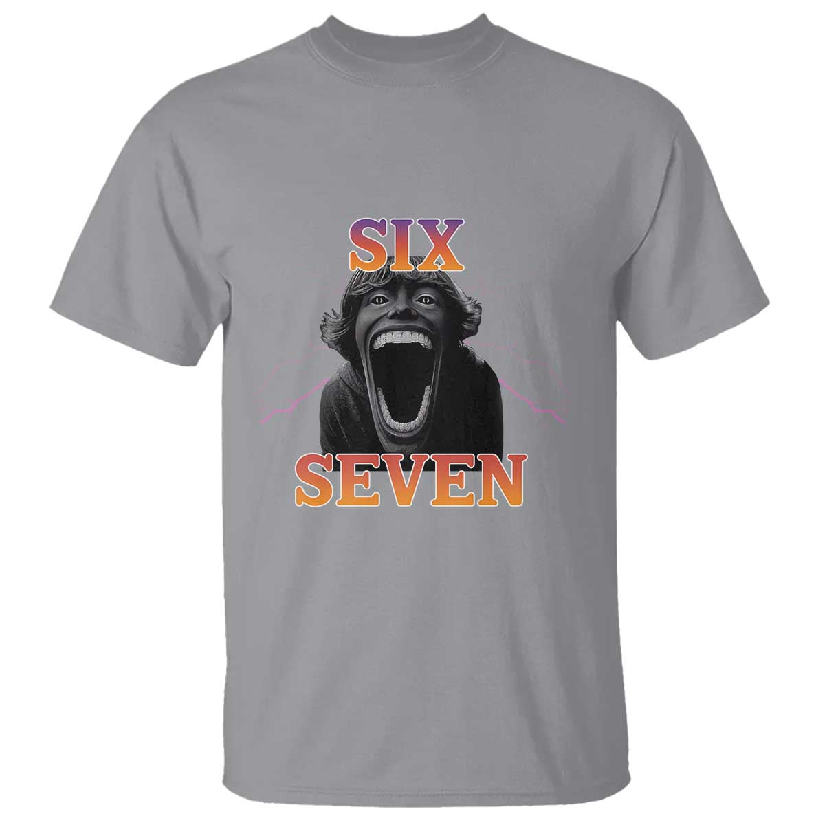 Mason 67 Kid Meme T Shirt Devil Edit Viral Six Seven Scream TS02 Sport Gray Print Your Wear